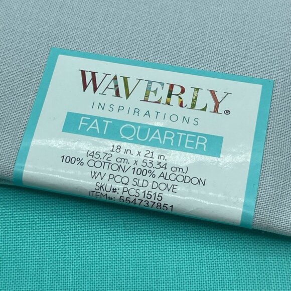 Waverly Fabric Fat Quarters Butterflies Teal Gray Cotton - Picture 3 of 7